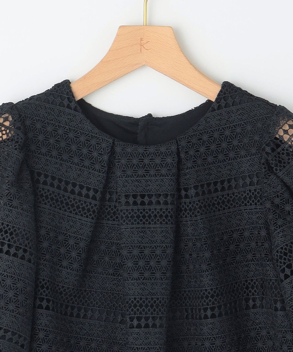 組曲 S ボーダーレース ブラウス 