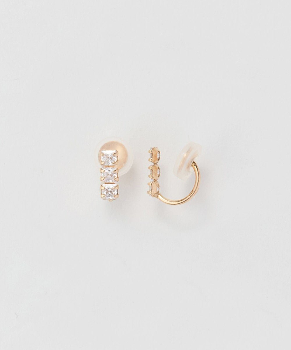 Phoebe 【K10】ストーンバーイヤリング　ゴールド 