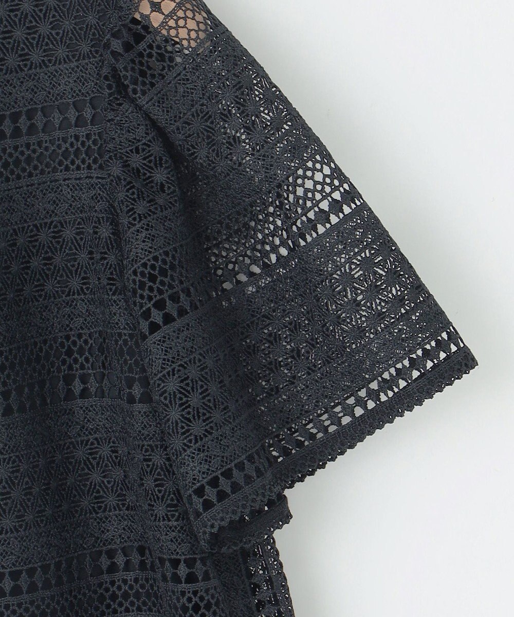 組曲 L ボーダーレース ブラウス 