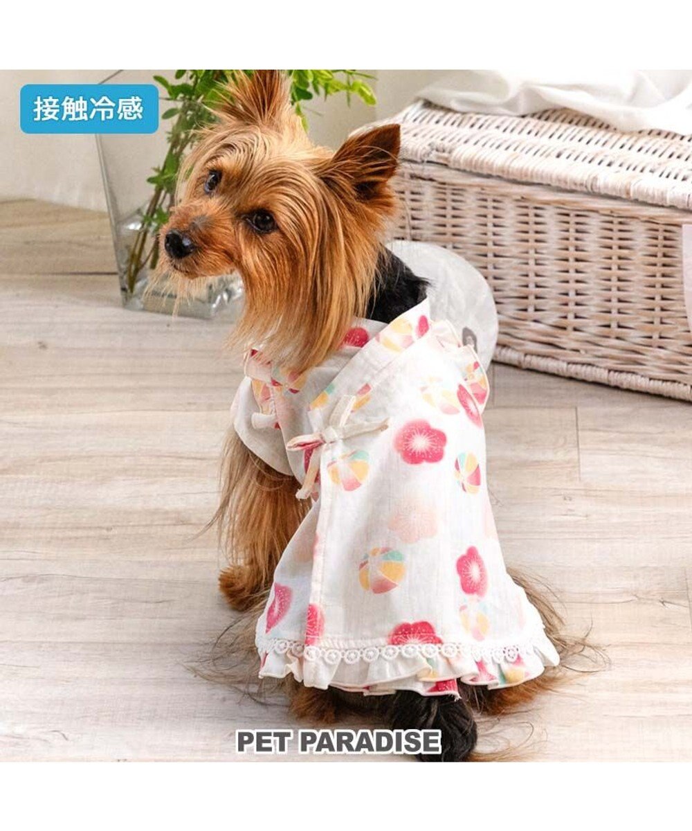 PET PARADISE ペットパラダイス 甚平《梅てまり柄》　小型犬 
