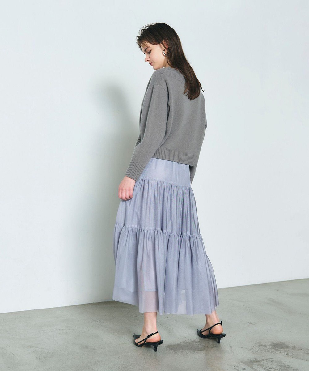 GRACE CONTINENTAL チュールティアードスカート 