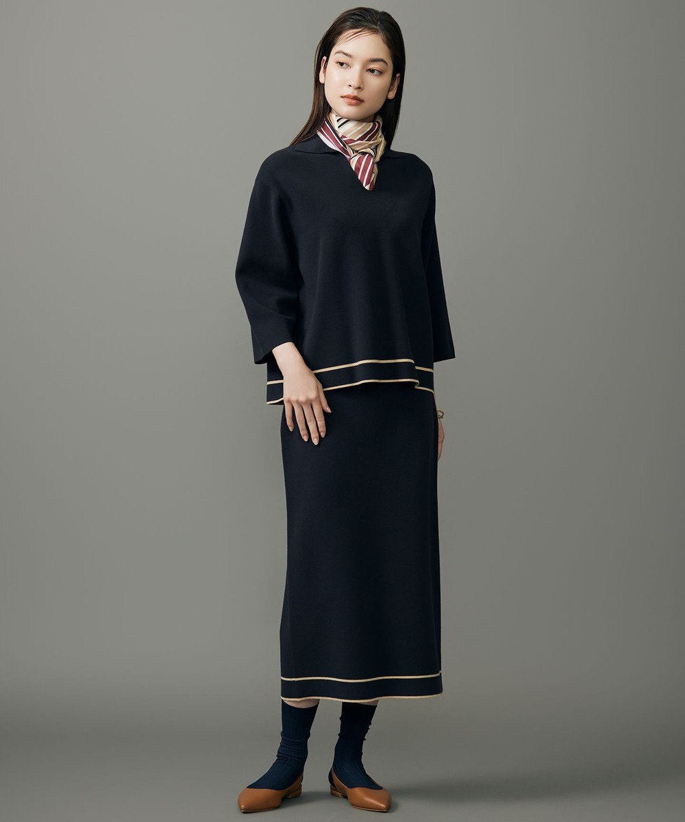 自由区 S レーヨンストレッチIライン スカート 