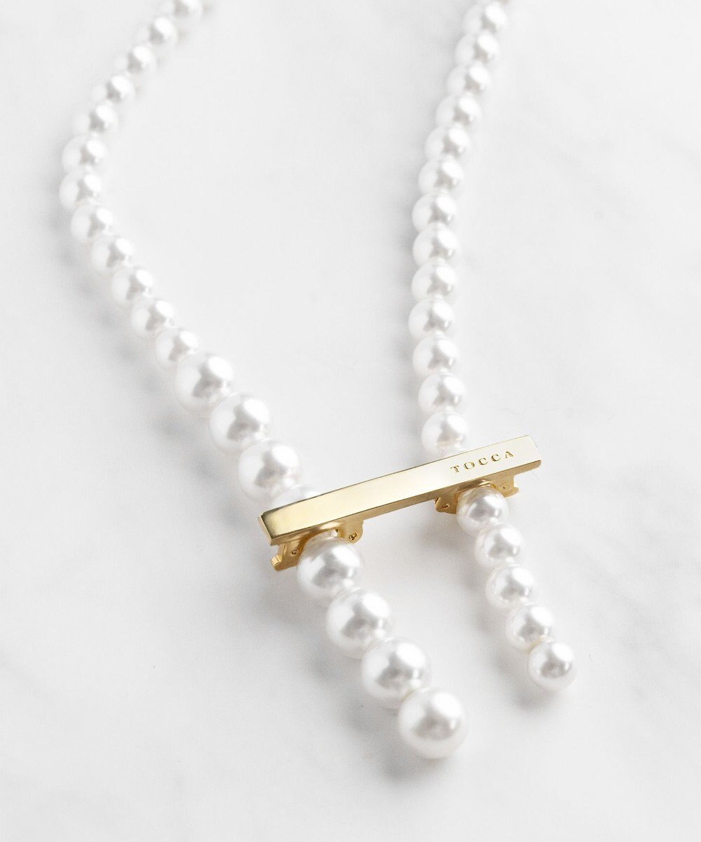 TOCCA RANDOM PEARL LARIAT NECKLACE ネックレス 
