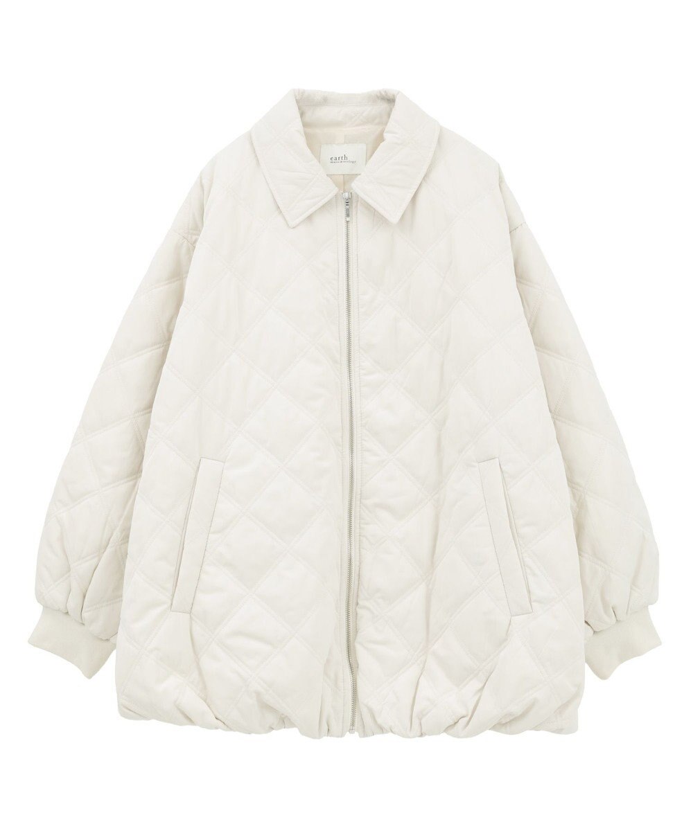 earth music&ecology 【WEB限定】ダブルステッチキルティングコート 