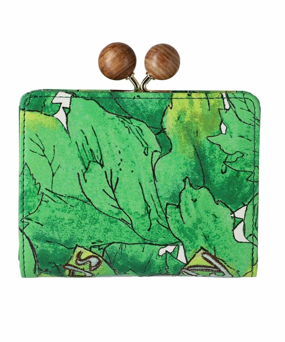 tsumori chisato CARRY 葉っぱ がま口 2つ折り財布 