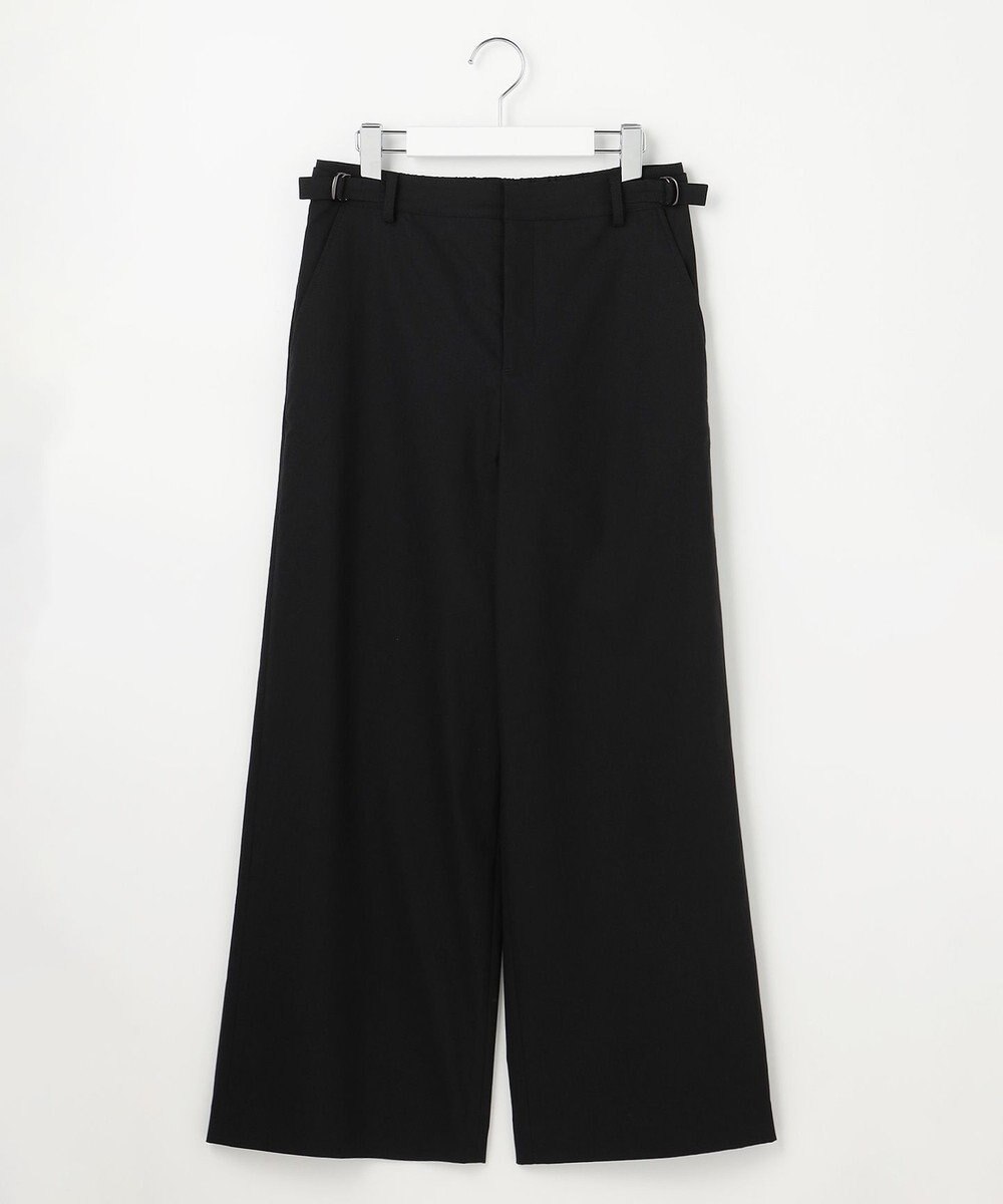 J.PRESS LADIES S 【人気素材】セルロースリネンストレッチ セミワイド パンツ 