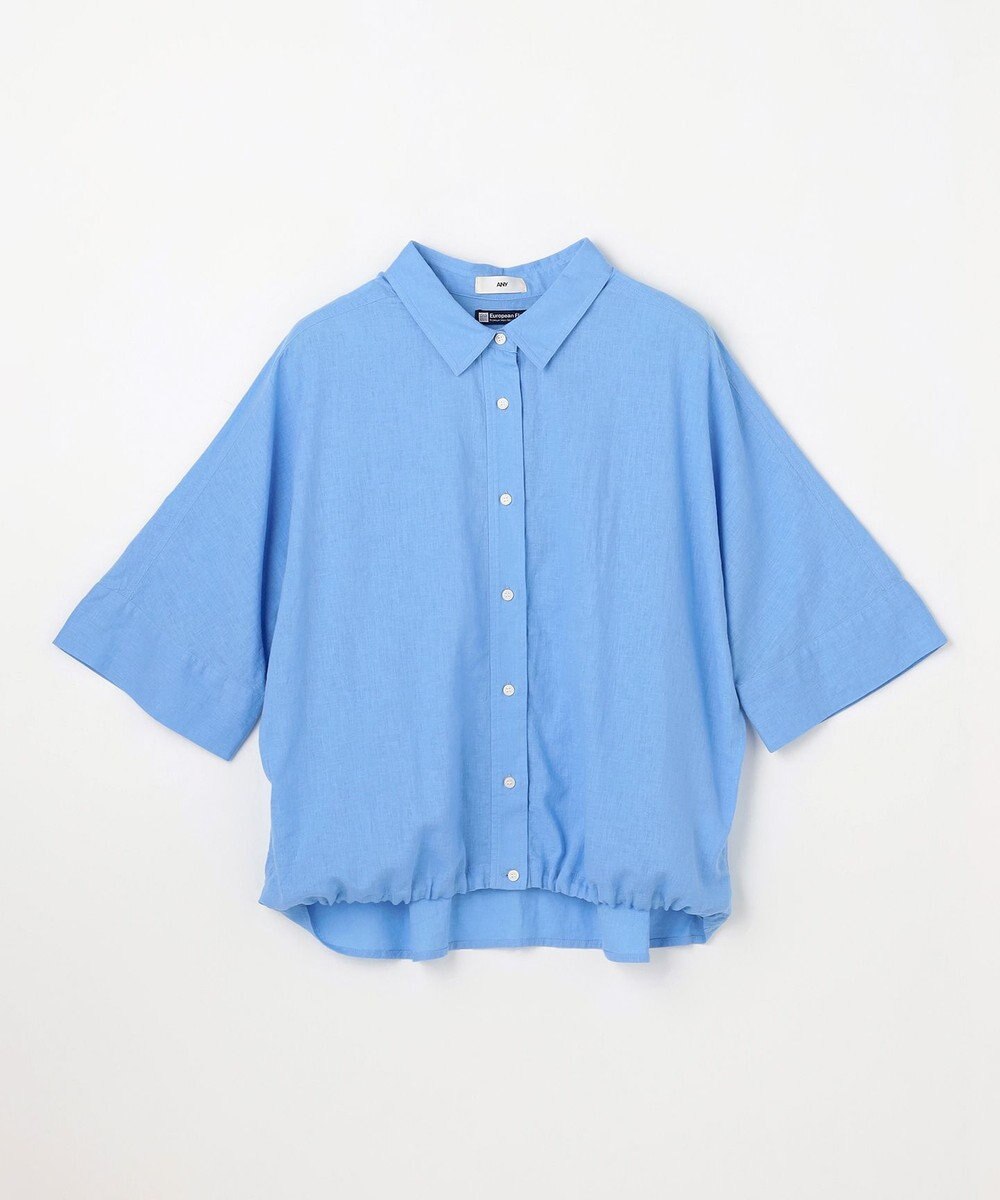 ANY ヨーロピアンリネンハーフスリーブシャツ 
