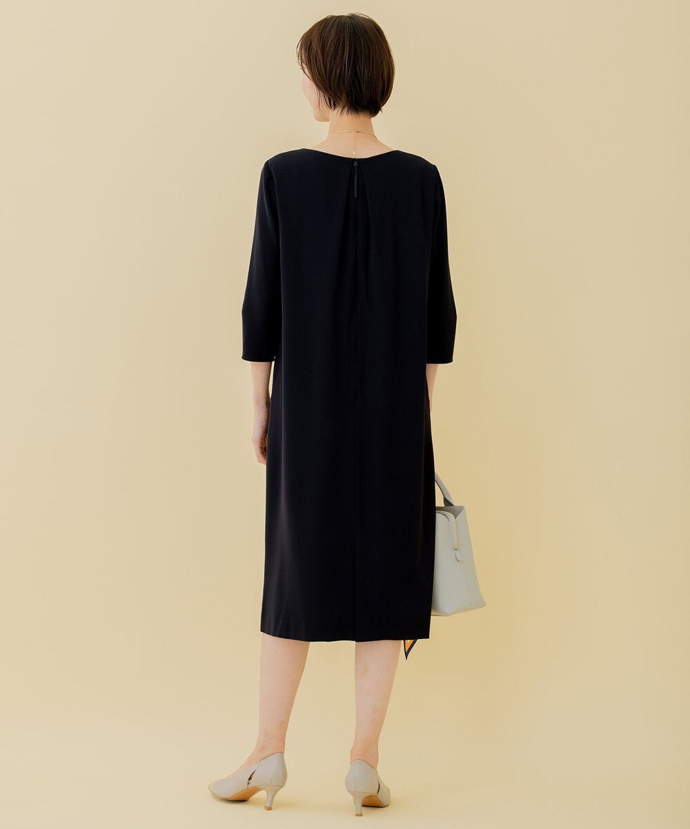 自由区 【XSサイズ～/洗える】ダブルフェイススーティング サックワンピース 