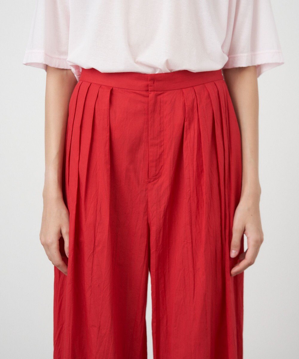 ATON WRINKLES COTTON | ワイドパンツ 