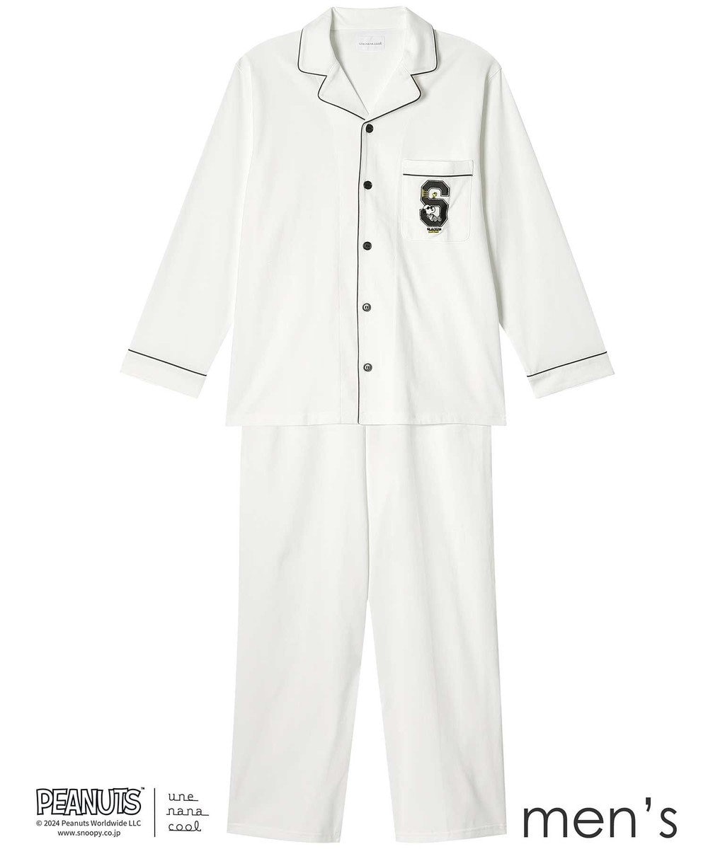 une nana cool MADE WITH PEANUTS 【綿100％】ハイゲージ天竺メンズパジャマ 