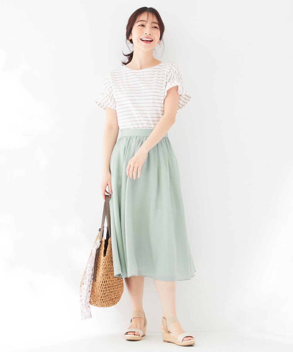 未使用・完売品 人気商品！秋服＊エアリーティアードスカート ギャザー