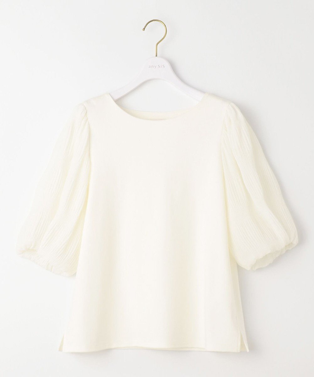 ANY SIS S 【洗える】マジョリカスリーブ プルオーバー 