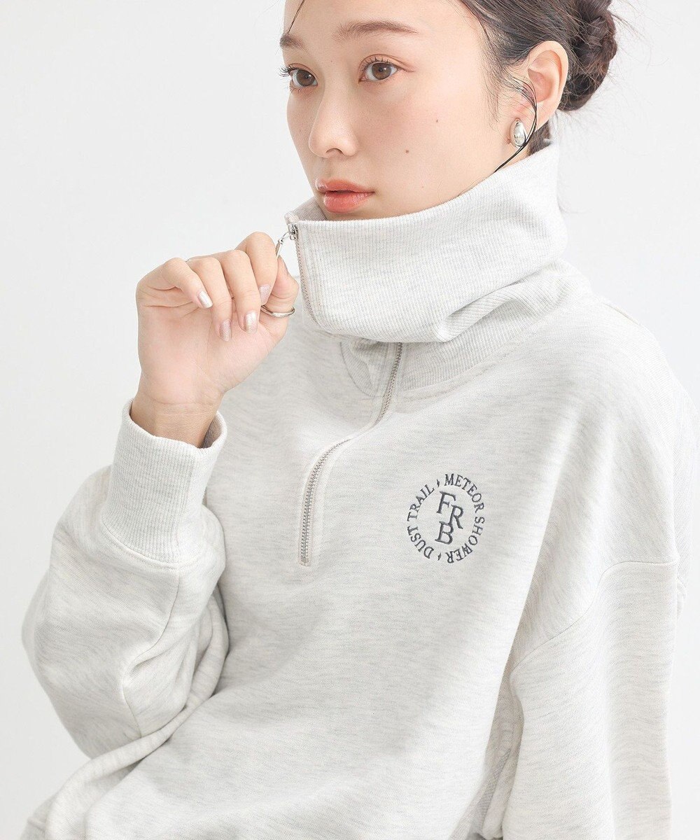 earth music&ecology ハーフＺＩＰプルオーバー 