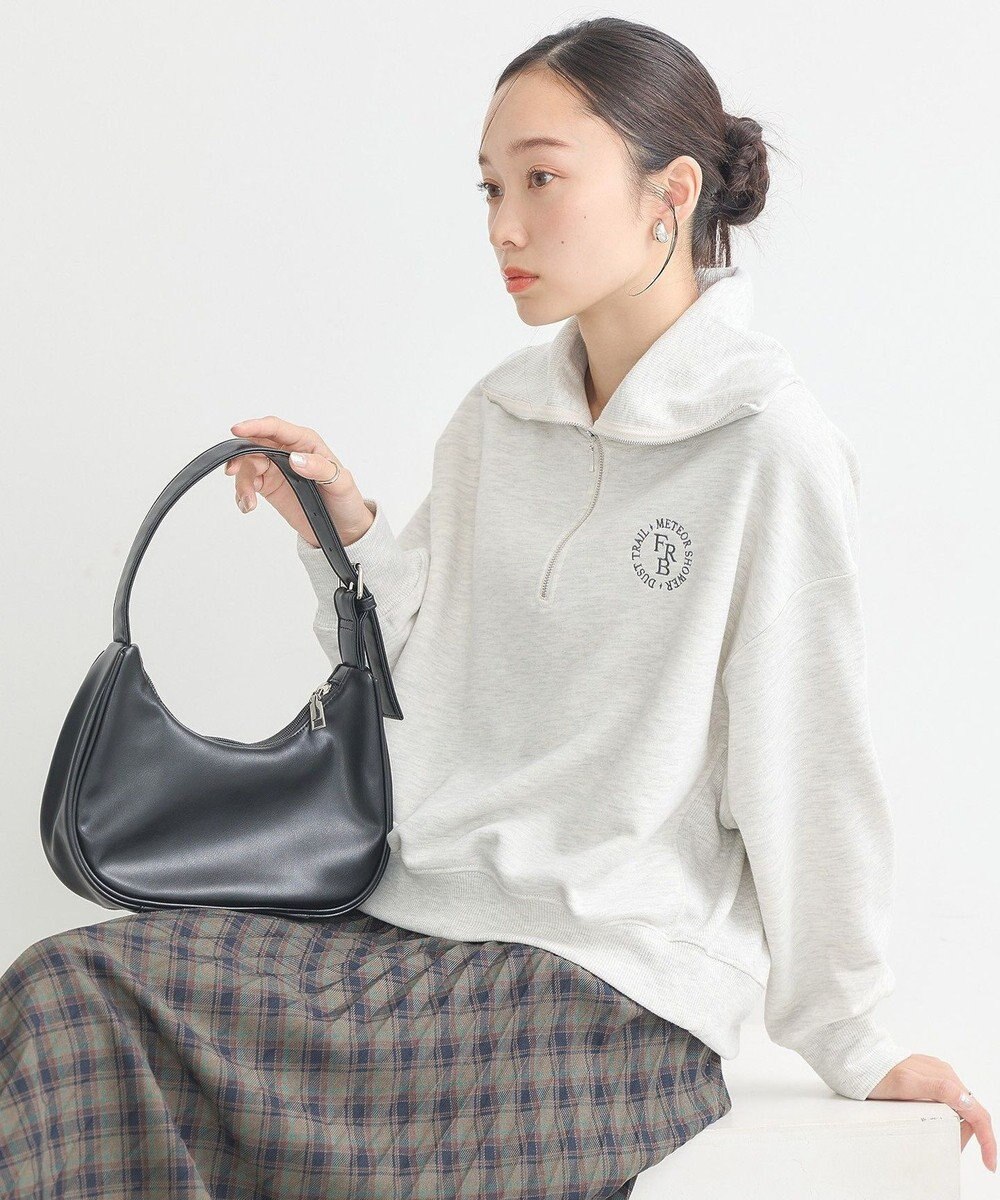 earth music&ecology ハーフＺＩＰプルオーバー 