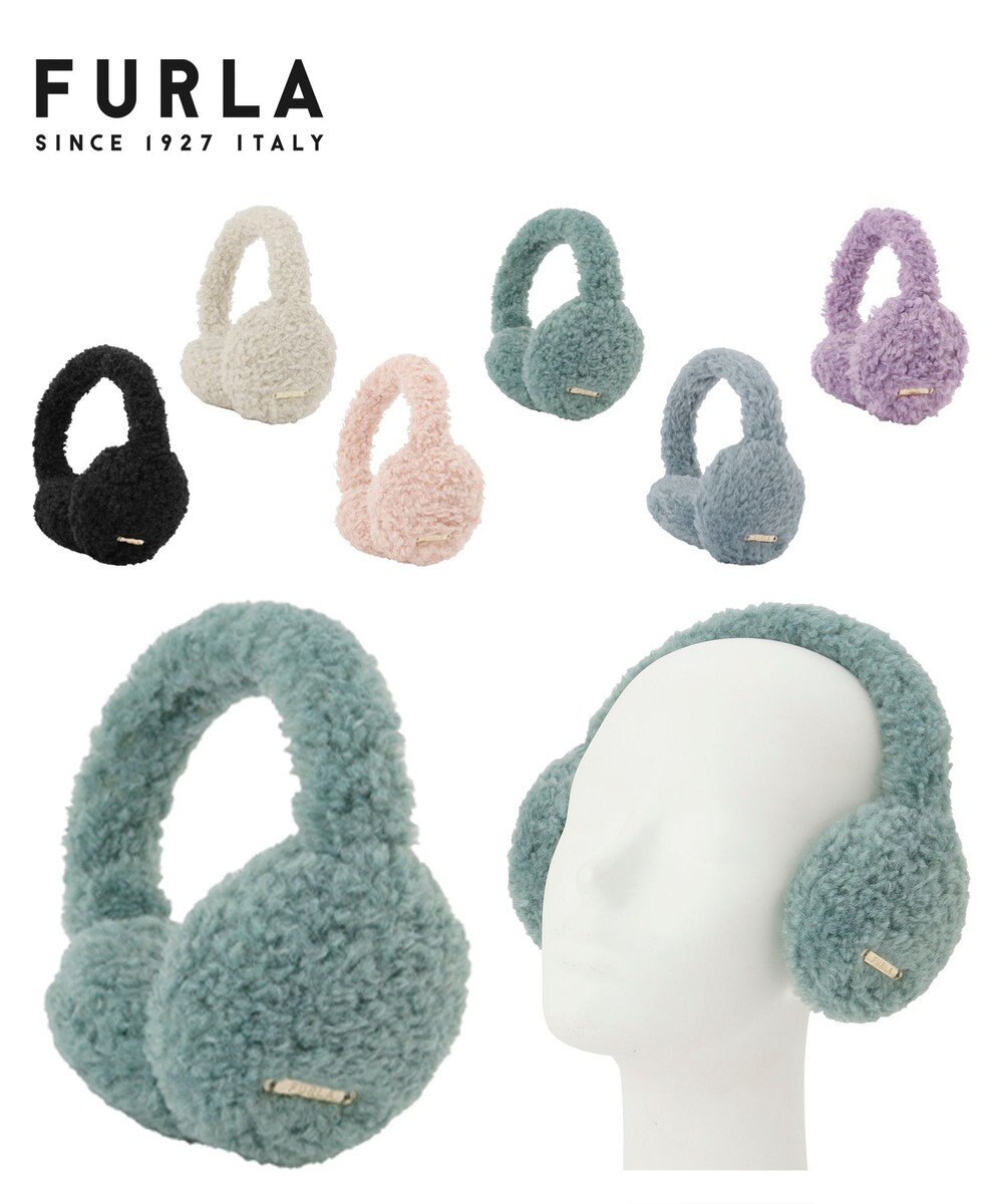 MOONBAT 【ギフトBOX付】FURLA ムートン風ふわふわイヤーマフ 