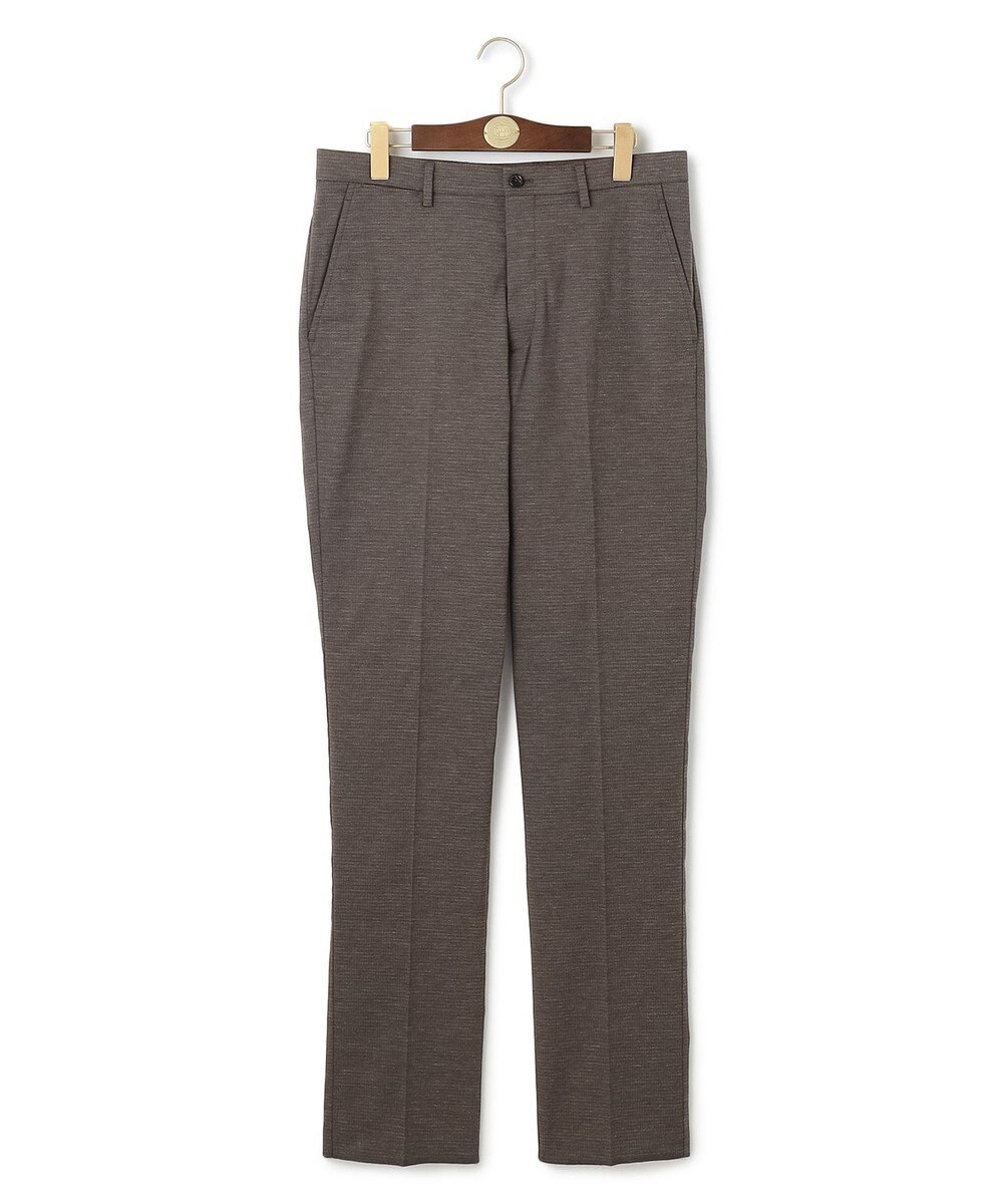 J.PRESS MEN 【ストレッチ】シャドウ千鳥ストレッチ ステムテーパードパンツ 