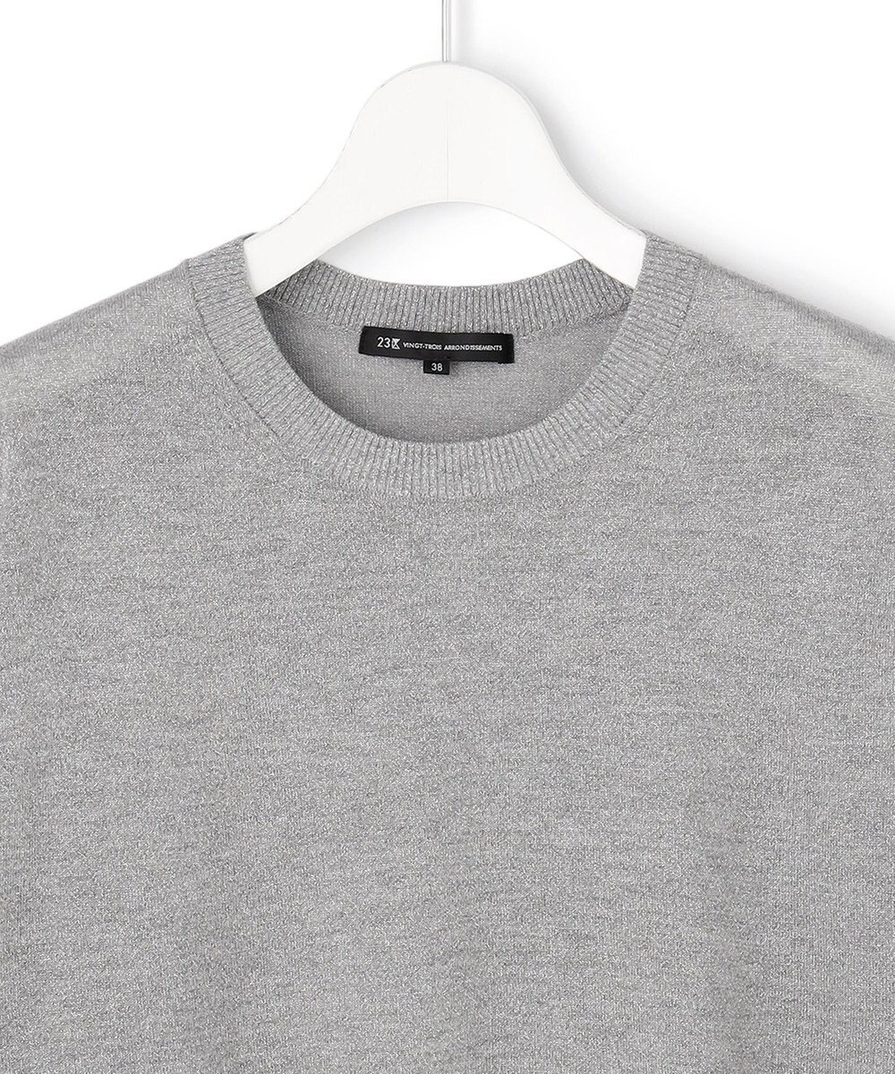 23区 【先行予約】オータムメタリック パフスリーブ ニット Tシャツ 