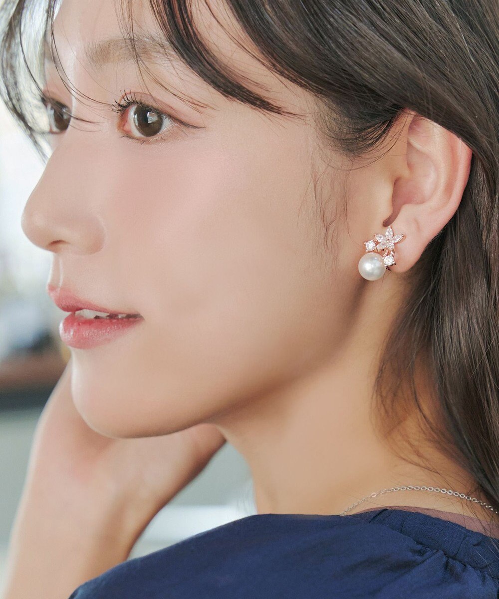 Tiaclasse 【金属アレルギー対応】ブルースターパールピアス・イヤリング 