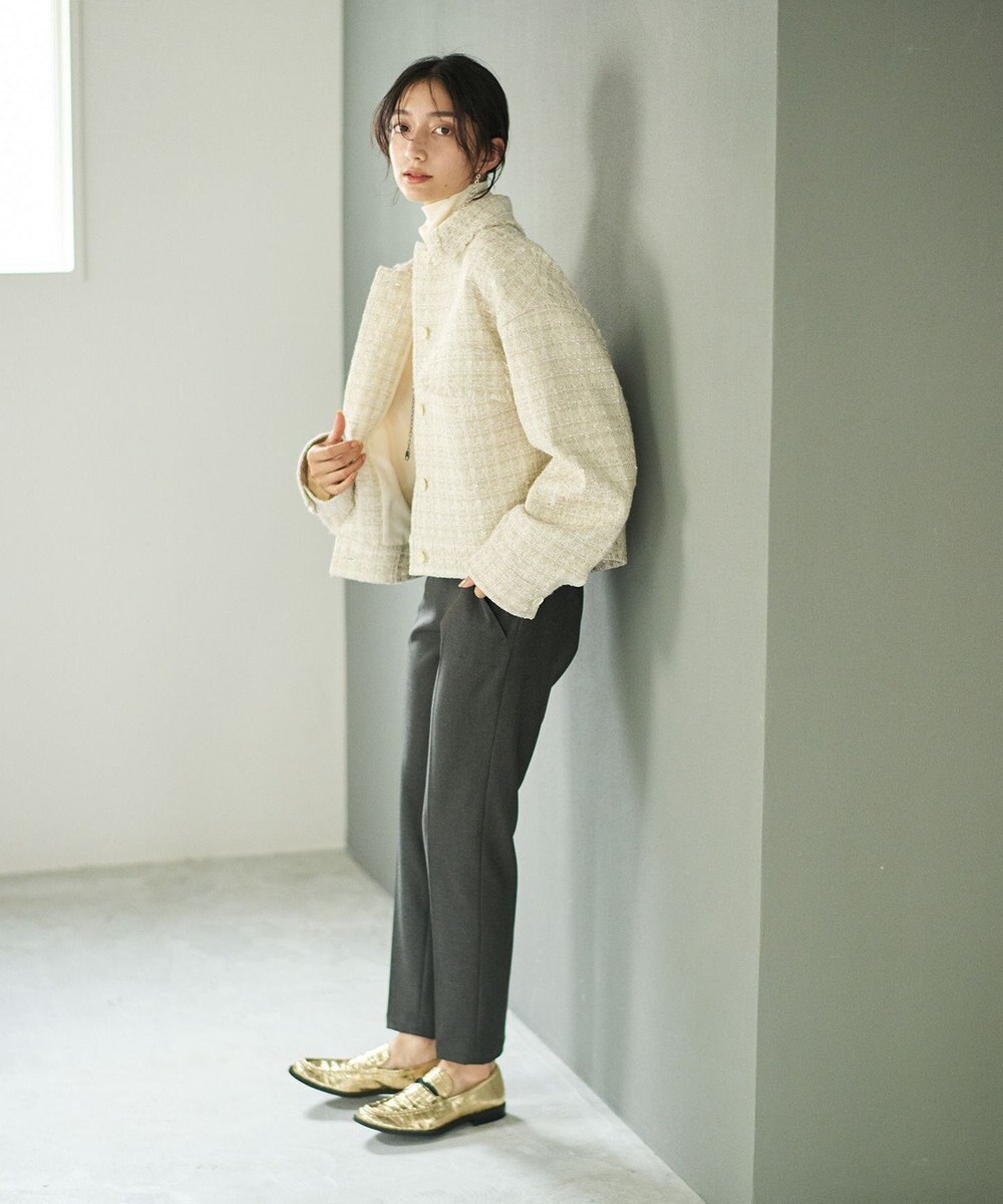 #Newans ツイードブルゾン 