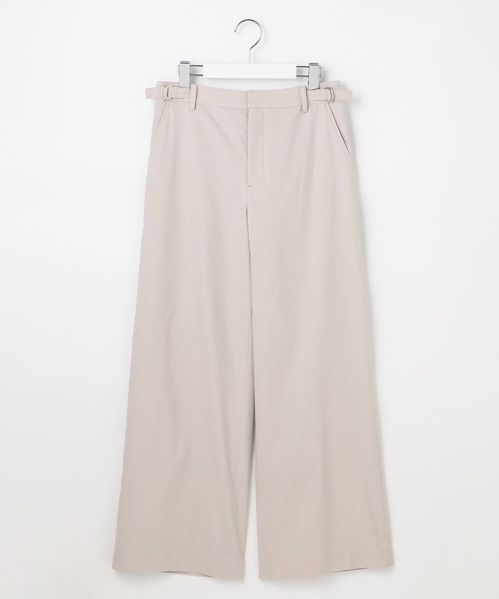 J.PRESS LADIES S 【人気素材】セルロースリネンストレッチ セミワイド パンツ 