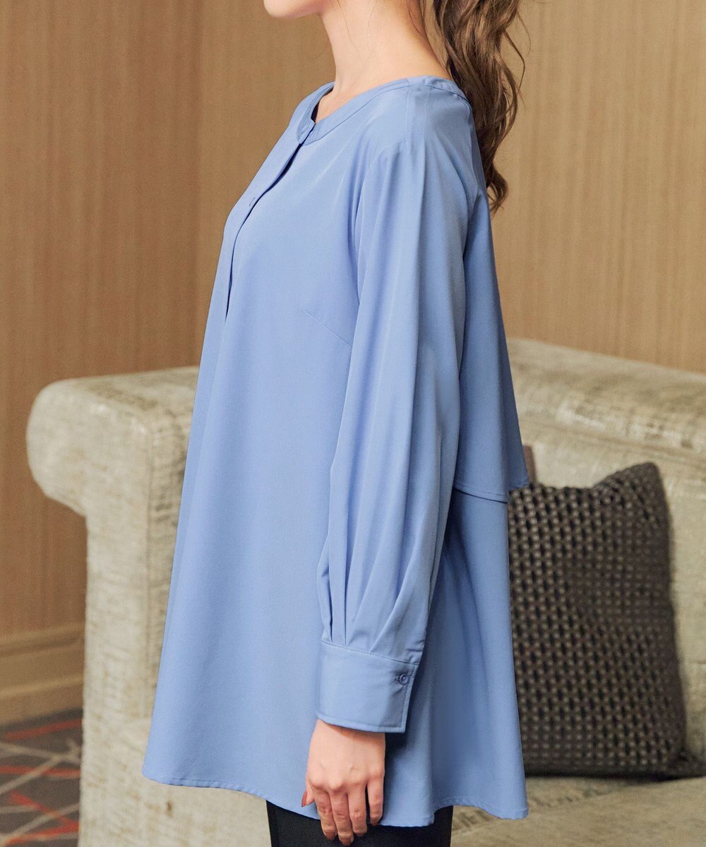 Tiaclasse L バックフレアヨークチュニック 