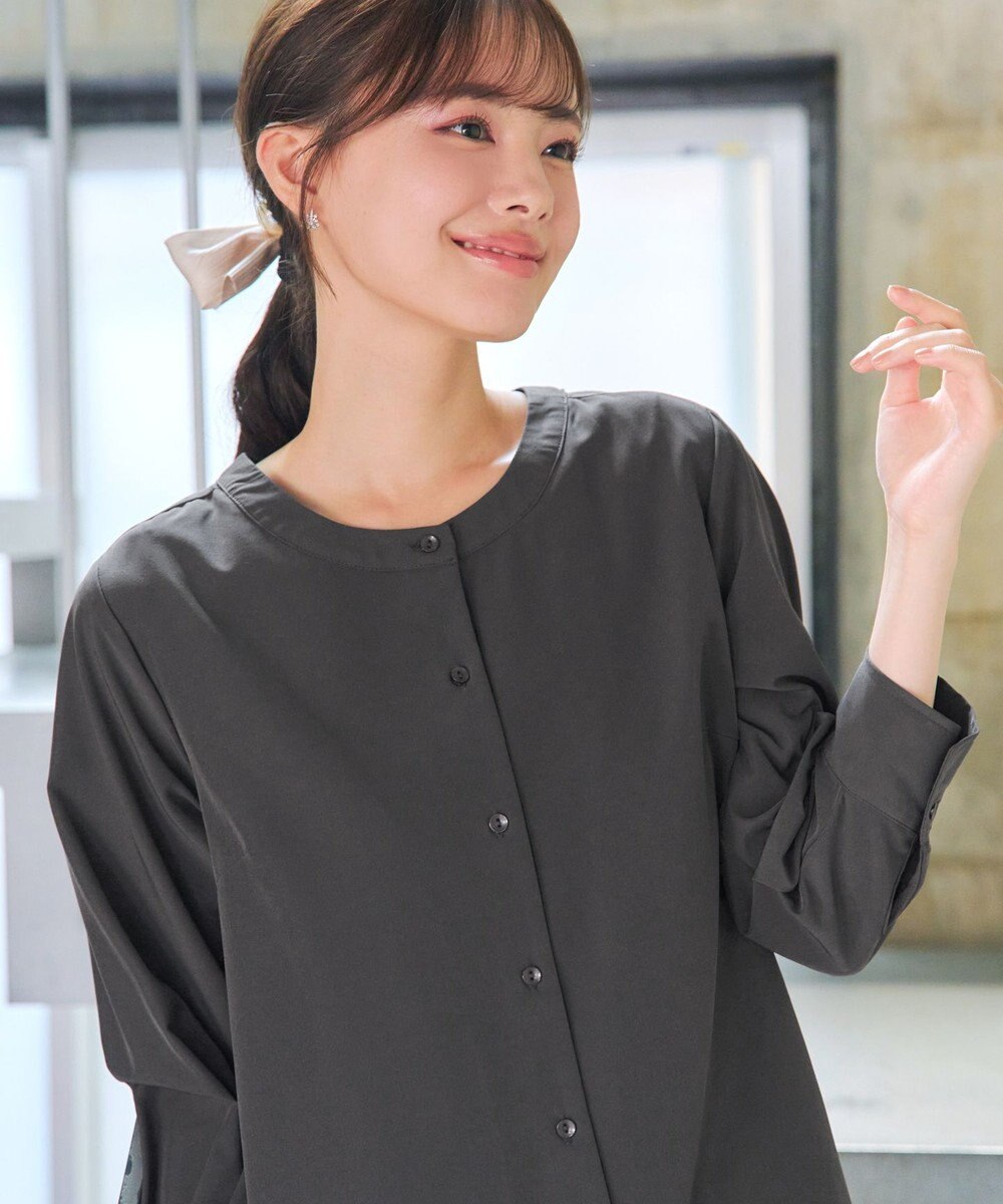 Tiaclasse L バックフレアヨークチュニック 