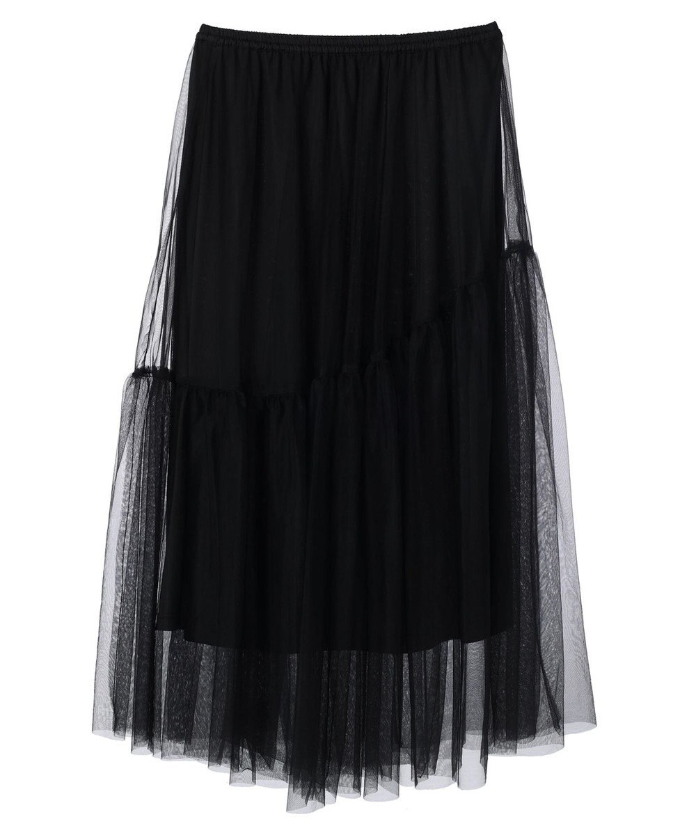 Green Parks ・ＥＬＥＮＣＡＲＥ　ＤＵＥ　チュールティアードスカート 
