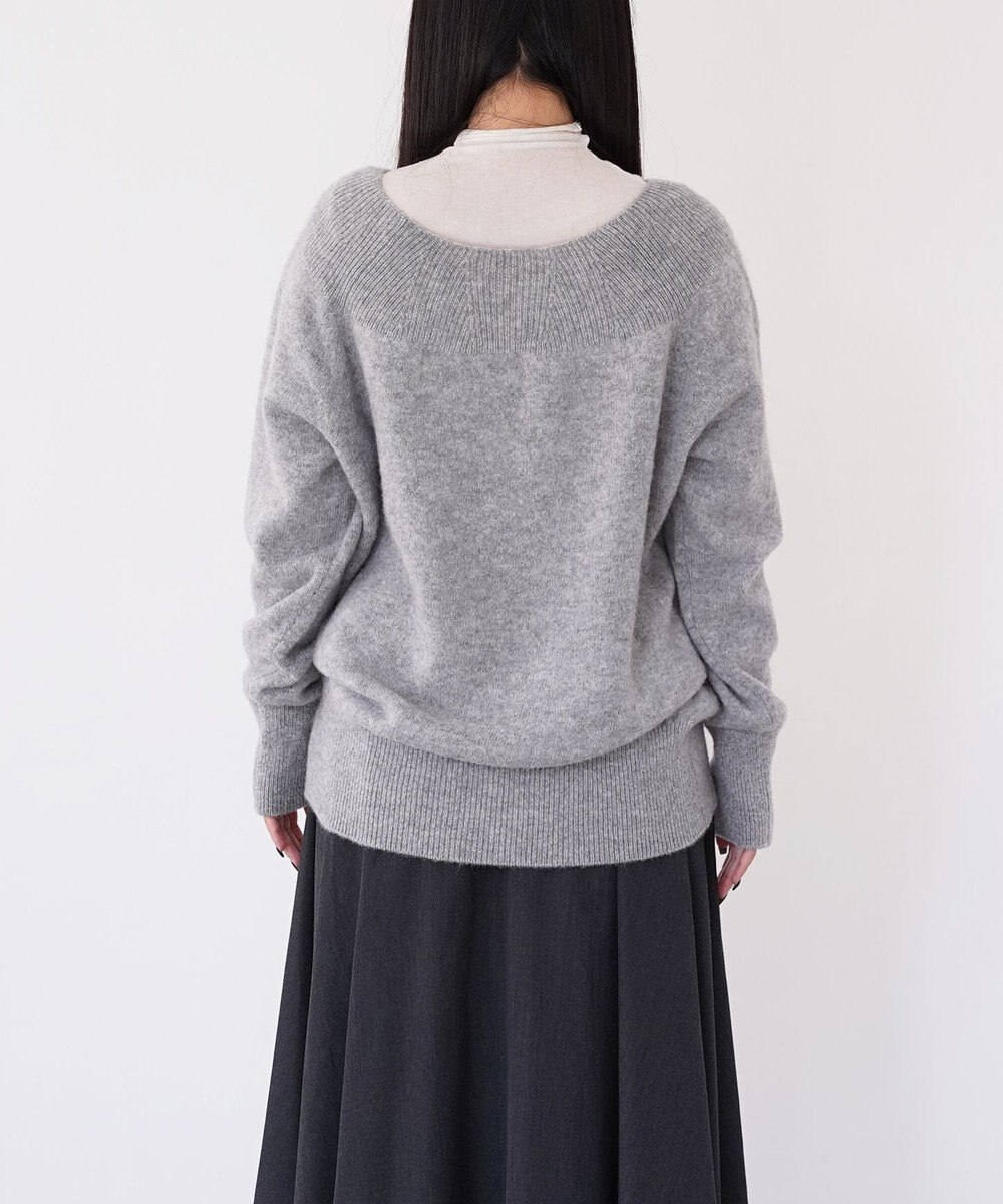 TOQUE 〈大草直子さんアドバイザー〉ベビーアルパカ×ウール縮絨ニットラグランスリーブ 