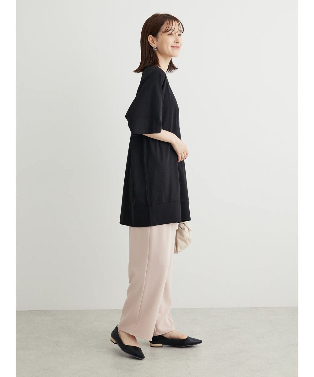 Green Parks 接触冷感５分袖ラグランチュニック 