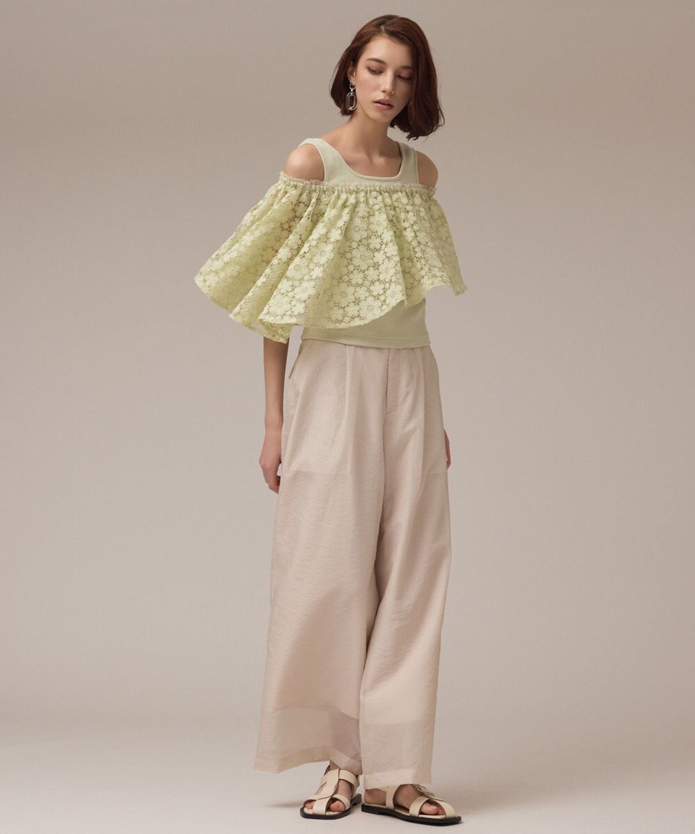 GRACE CONTINENTAL レースケープカットトップ 