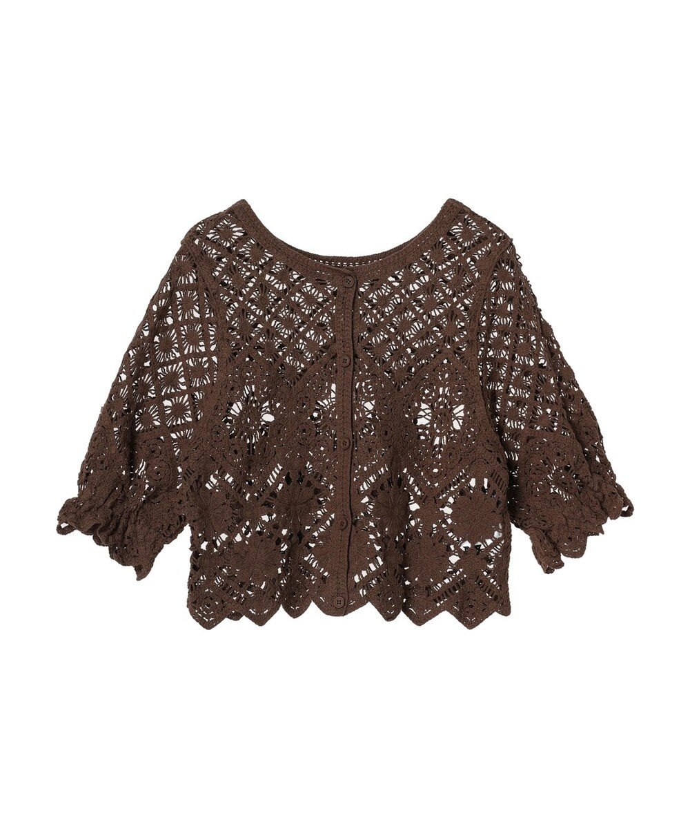 Green Parks ・ＳＵＧＡＲ　ＳＰＯＯＮ　２ｗａｙクロシェカーディガン 