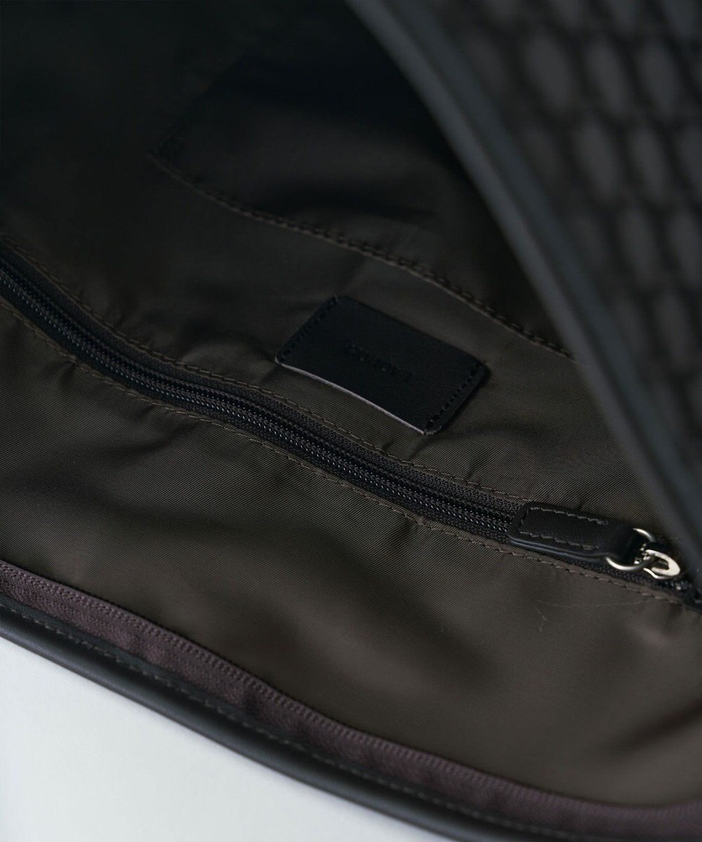 MIYABIYA LAQUOH【撥水加工】篭目柄エンボスボンディング バケツ型2WAYショルダー 