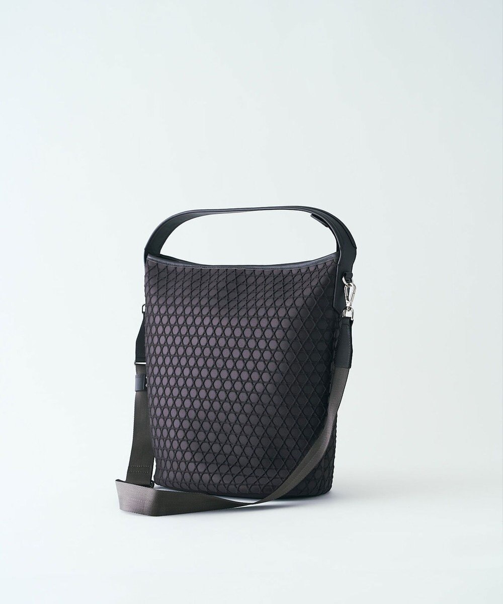 MIYABIYA LAQUOH【撥水加工】篭目柄エンボスボンディング バケツ型2WAYショルダー 