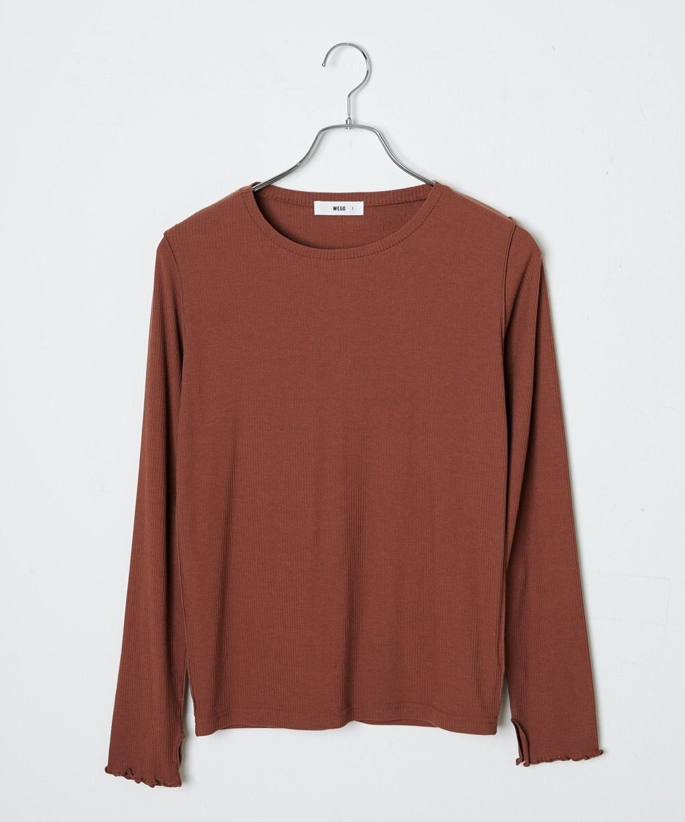 WEGO ソフトタッチクルーネックロンT 