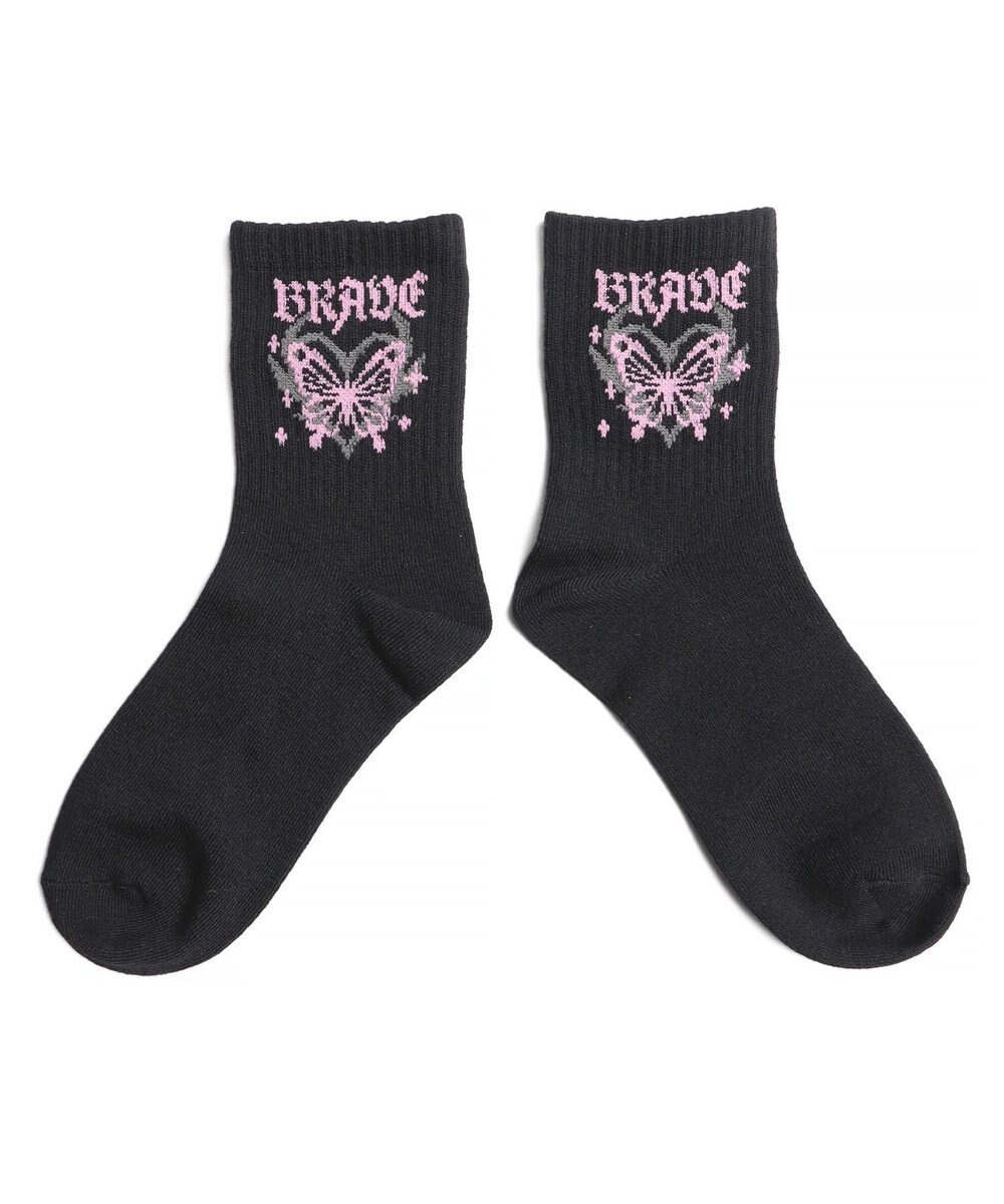 WEGO バタフライデザインソックス 