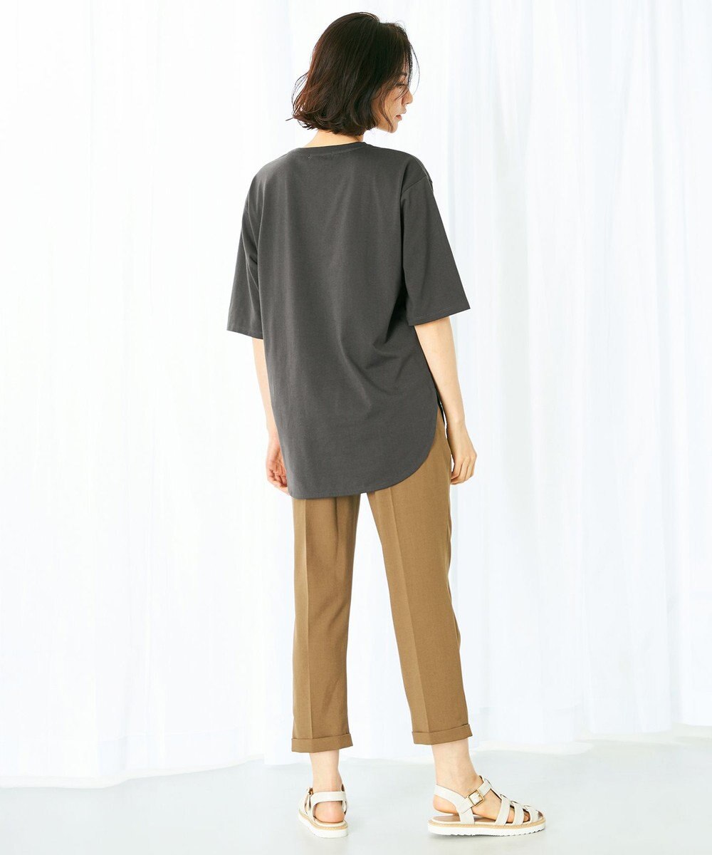 ANY L 【洗える】フロッキーロゴ Tシャツ 