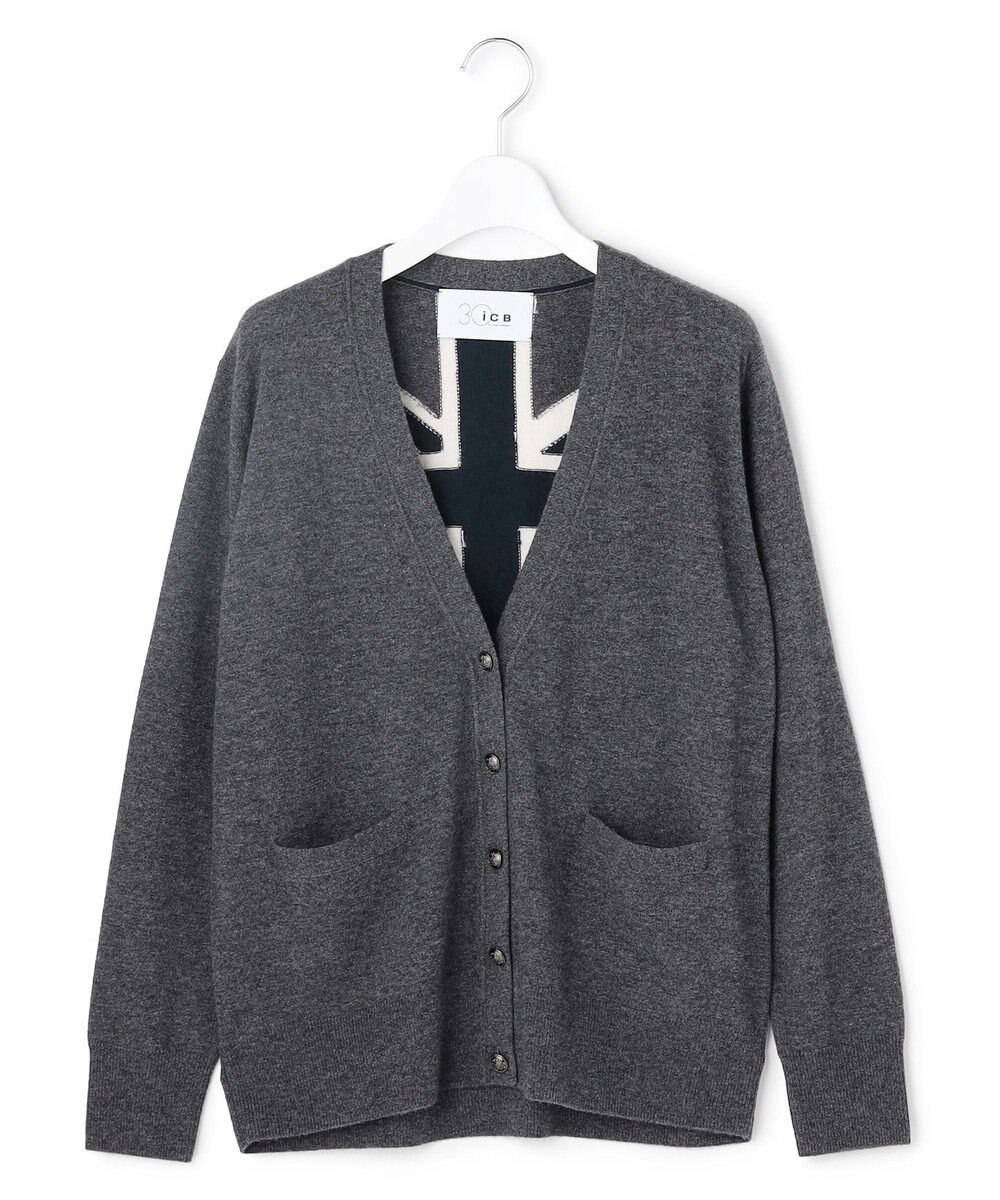 ICB 【30th ANNIVERSARY】 カシミヤブレンド ユニオンジャックカーディガン 
