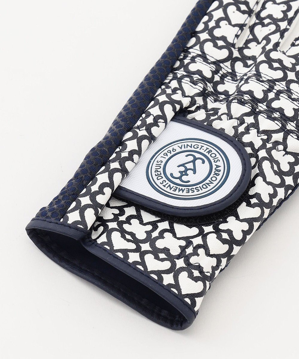 23区GOLF 【WOMEN】手元を華やかに！モノグラム 合皮 グローブ 