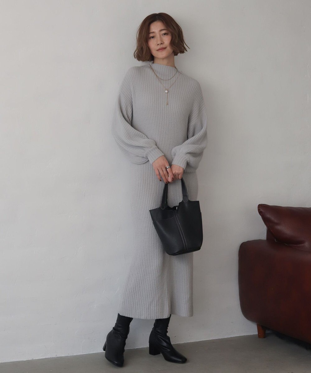 WEGO 【WEB限定/2025年秋冬新作】ニットワンピース 