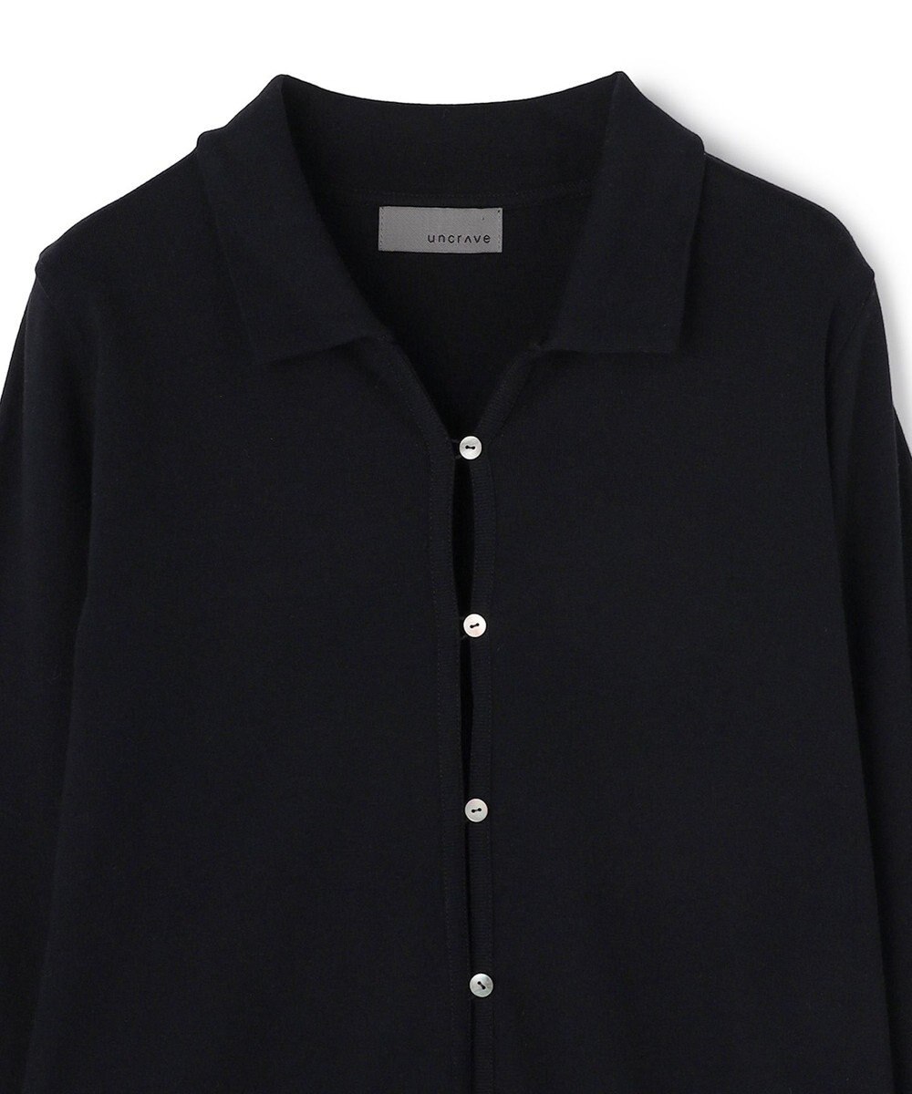 uncrave プレーンジャージー カーディガン 