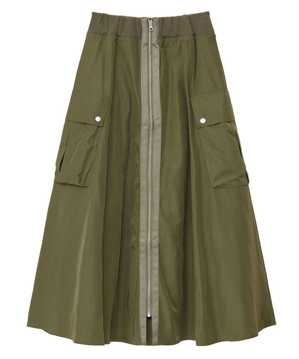 Green Parks ・ＳＵＧＡＲ　ＳＰＯＯＮ　ミリタリーフレアスカート 