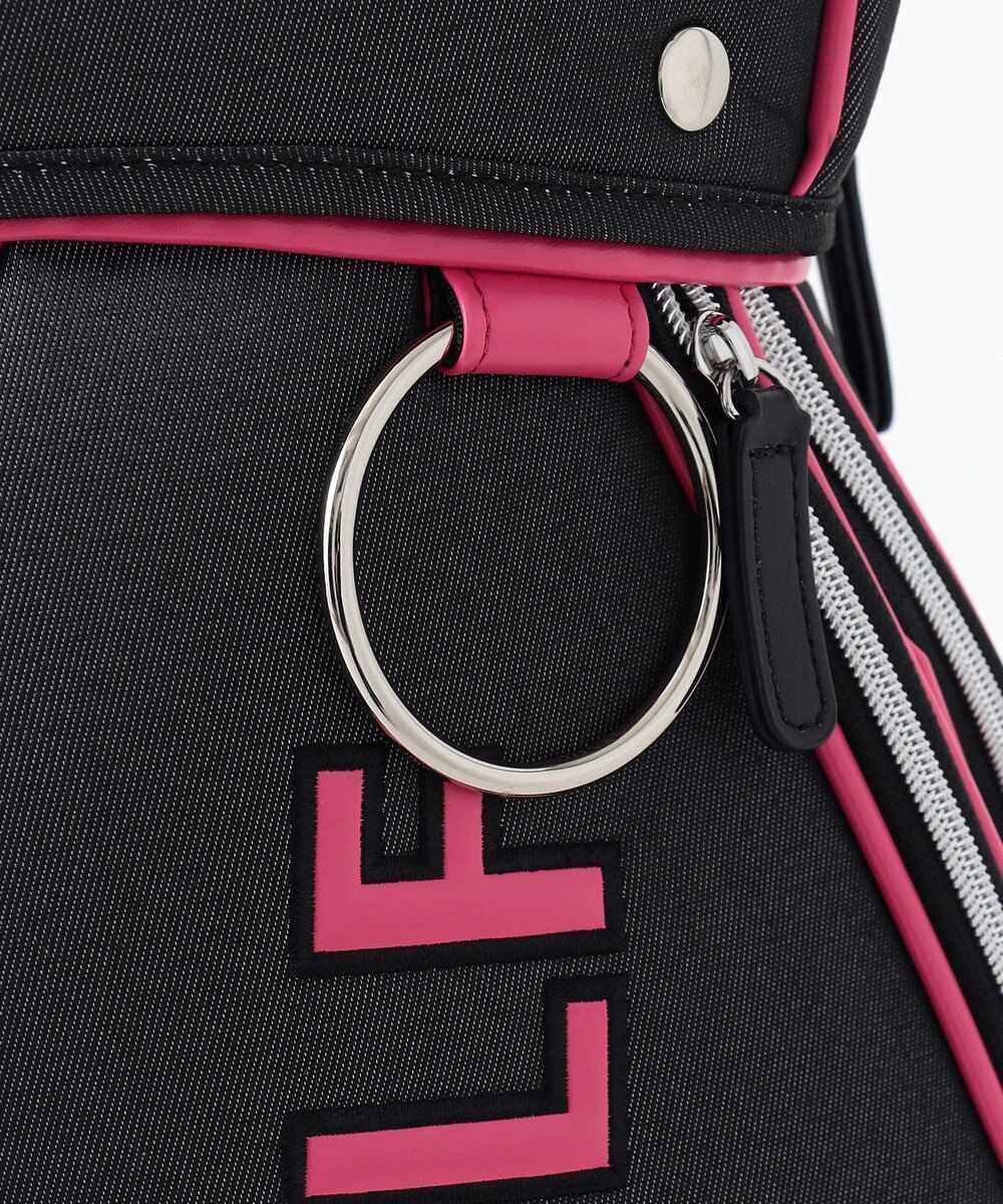 23区GOLF 【WOMEN】合皮×デニム調キャディバッグ 他と被らない 大人ピンクが初登場 