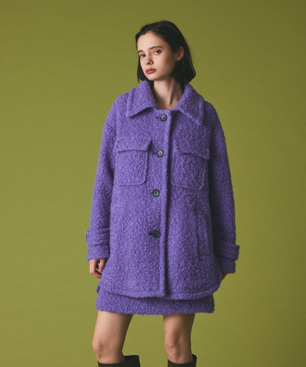 GRACE CONTINENTAL リングウールショートコート 