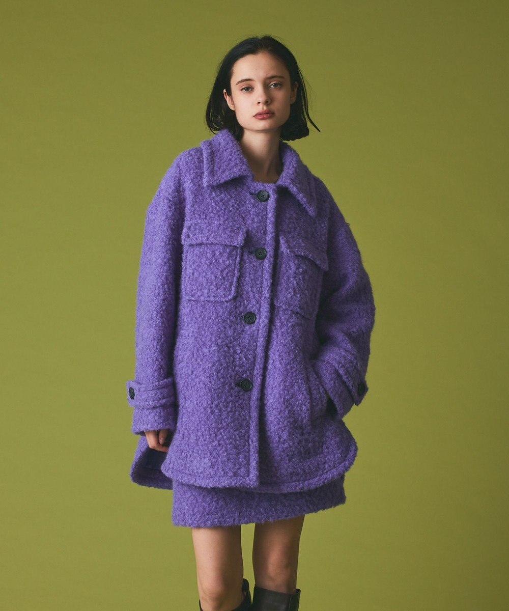 GRACE CONTINENTAL リングウールショートコート 