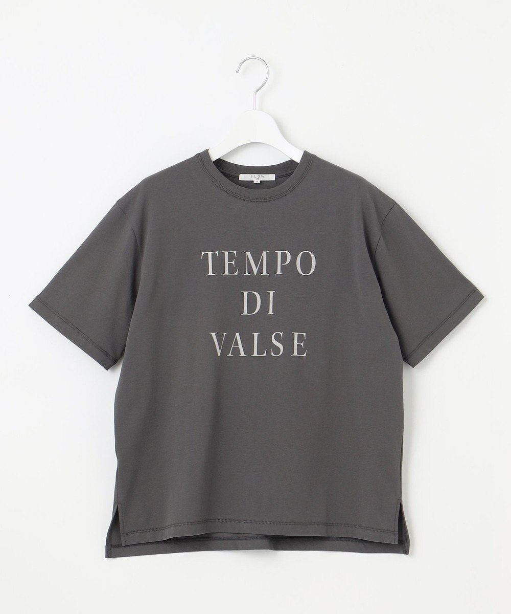 23区 【SLOW/一部店舗限定】MVSコットン  ロゴTシャツ 