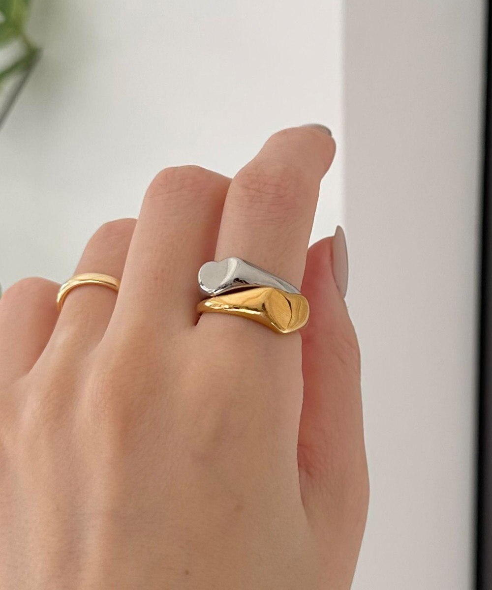 Phoebe 【金属アレルギー対応】メタルラヴィリング　ゴールド/ステンレス/ハート 