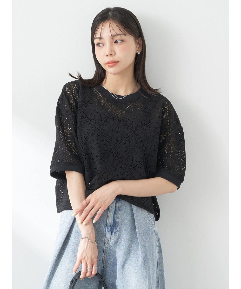 earth music&ecology レースプルオーバー 