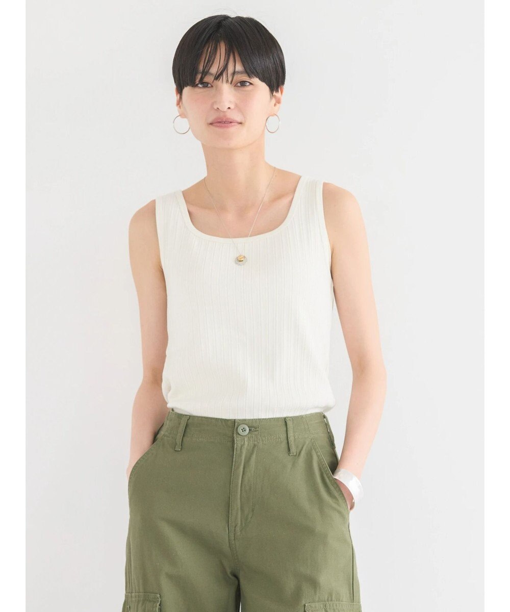 AMERICAN HOLIC 針抜きメッシュタンクトップ 