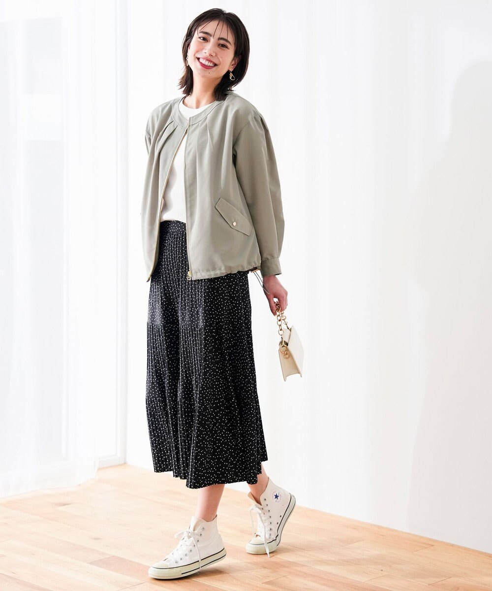 ANY SIS プリーツ切替 スカート 