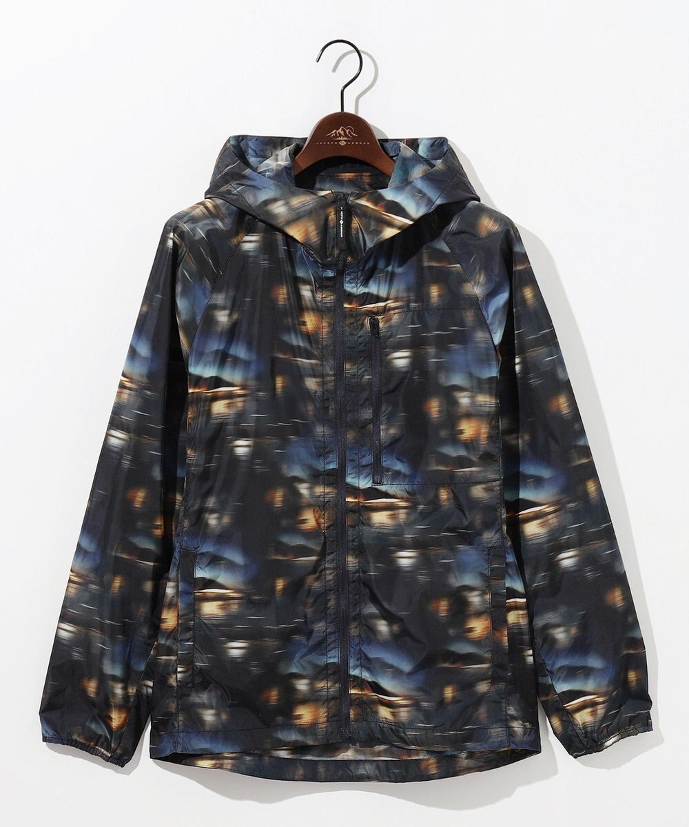 JOSEPH ABBOUD MOUNTAIN 【イタリア素材/軽量/撥水】X-CLIPPER夜景プリント マウンテンパーカー 